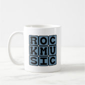 ロック音楽、音楽ジャンル コーヒーマグカップ (左)
