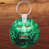 ロック顔の怖い仮面顔 キーホルダー (正面)