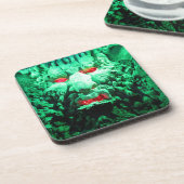 ロック顔の怖い仮面顔 コースター (左側)