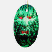 ロック顔の怖い仮面顔 セラミックオーナメント (右)