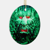 ロック顔の怖い仮面顔 セラミックオーナメント (右)