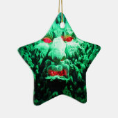 ロック顔の怖い仮面顔 セラミックオーナメント (右)