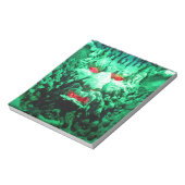 ロック顔の怖い仮面顔 ノートパッド (回転)