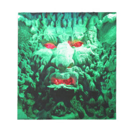 ロック顔の怖い仮面顔 ノートパッド