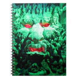 ロック顔の怖い仮面顔 ノートブック