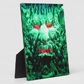 ロック顔の怖い仮面顔 フォトプラーク (側面)