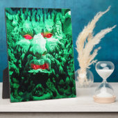 ロック顔の怖い仮面顔 フォトプラーク (側面)