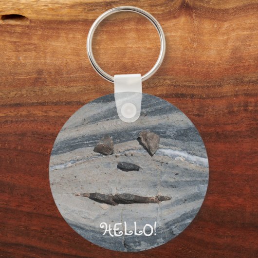 ロック顔ハロー キーホルダー (裏面)