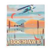 ロック・アウ・スコットランド旅行ポスター ノートパッド (正面)