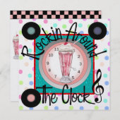 ロック・アラウンド・ザ・クロック・パーティー - SRF 招待状 (正面/裏面)