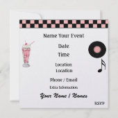 ロック・アラウンド・ザ・クロック・パーティー - SRF 招待状 (裏面)