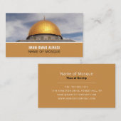 ロック、イスラム、宗教的な名刺のドーム 名刺 (正面/裏面)