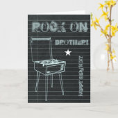 ロック・オン・ブラザー！ハッピーバースデーカード カード (黄色い花)