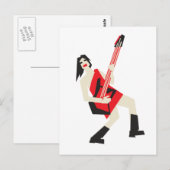 ロック・ガール ポストカード (正面/裏面)