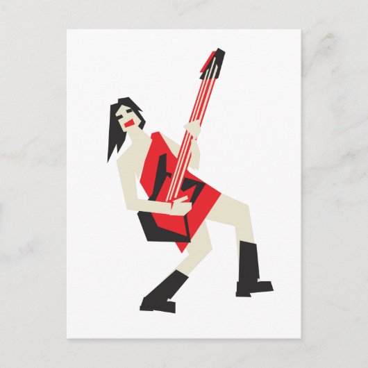 ロック・ガール ポストカード (正面)