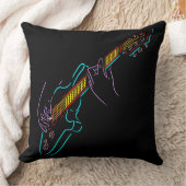 ロック、ギター音楽、ギタリストの愛好家のためのギフト。 クッション (ブランケット)