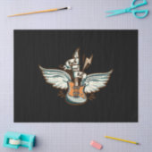 ロック&ギタ転がーウィングス音楽 薄葉紙 (クラフト)