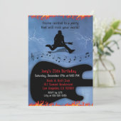 ロック&ギタ転がーバースデーパーティー招待状 招待状 (スタンド正面)