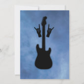 ロック&ギタ転がーバースデーパーティー招待状 招待状 (裏面)