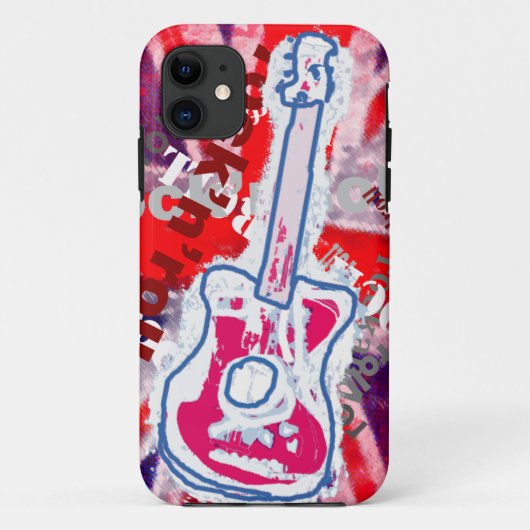 ロック&ギタ転がーミュージック Case-Mate iPhoneケース (裏面)