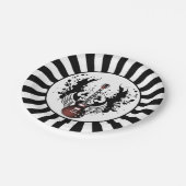 ロック&ギタ転がーロッカーメタルミュージシャンパーティー ペーパープレート (アングル)