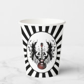 ロック&ギタ転がーロッカーメタルミュージシャンパーティー 紙コップ (裏面)