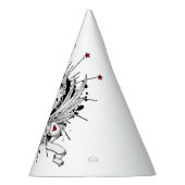 ロック&ギタ転がー重金属バンド音楽ミュージシャン パーティーハット (右)