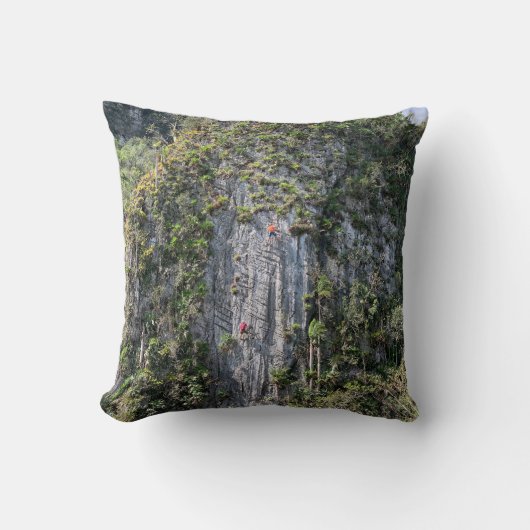 ロック・クライマーの枕 クッション (正面)