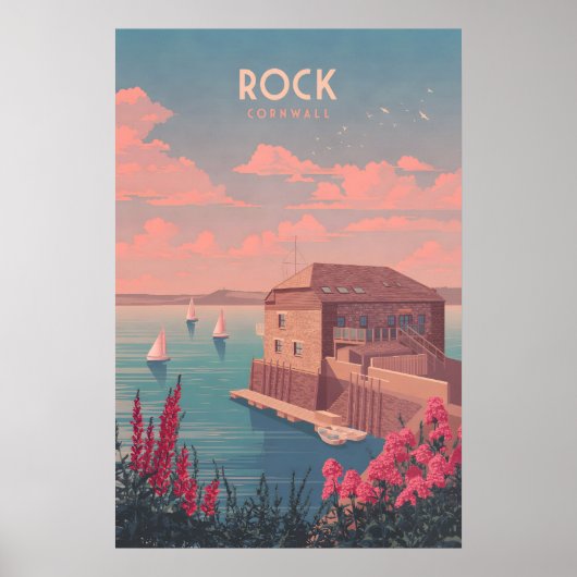 ロック コーンウォール 旅行ポスター ポスター (正面)