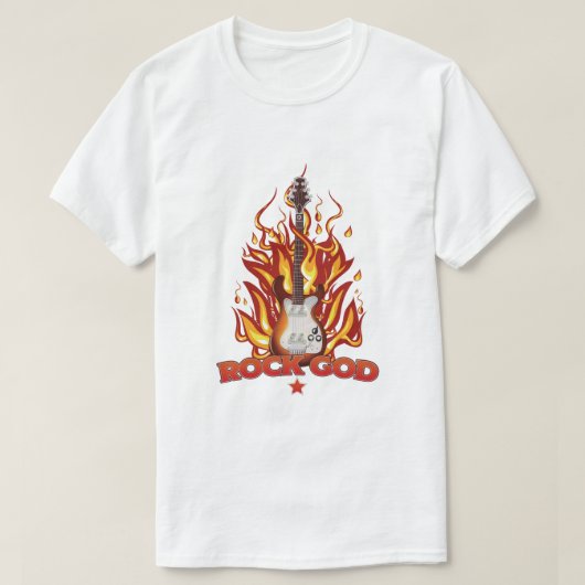 ロック・ゴッド Tシャツ (デザイン正面)