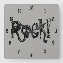ロック スカル ウォールクロック