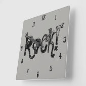 ロック スカル ウォールクロック (傾斜)