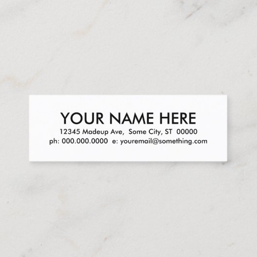 ロック スキニー名刺 (裏面)