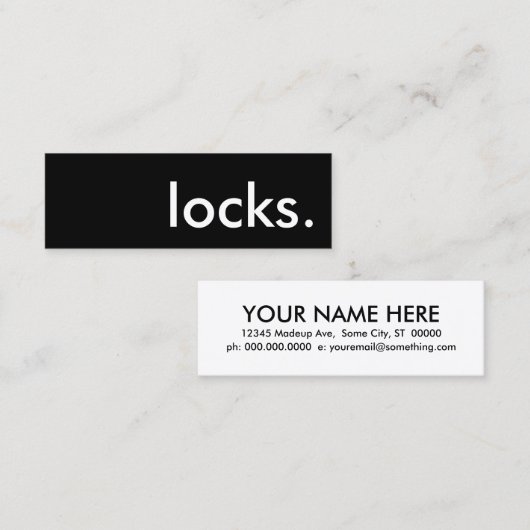 ロック スキニー名刺 (正面/裏面)