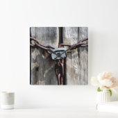 ロック! スクエア壁時計 (ホーム)