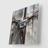 ロック! スクエア壁時計 (傾斜)