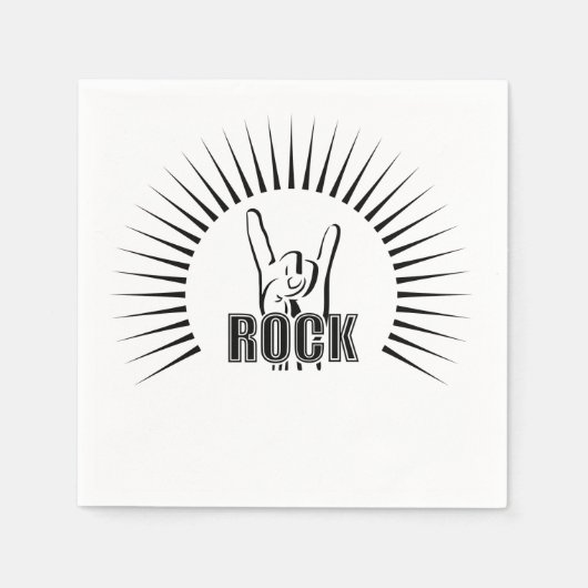 ロック スタンダードカクテルナプキン (正面)