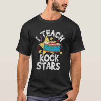 ロック・スターに教えるドラムロール・マーチングバンド教師 Tシャツ
