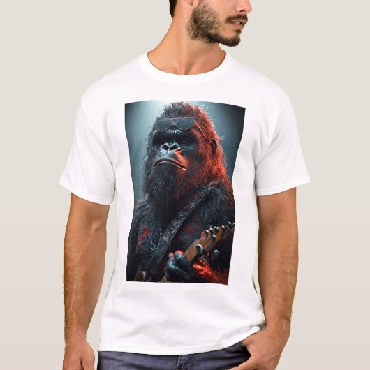 ロック・スターのサスクワッチ Tシャツ (正面)