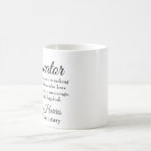 ロック·スター教育者 コーヒーマグカップ (中央)