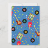 ロック・スター・ガール・バンドの誕生日パーティー 招待状 (裏面)