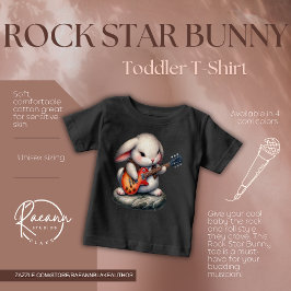 ロック・スター・バニー・ベビーTシャツ ベビーTシャツ