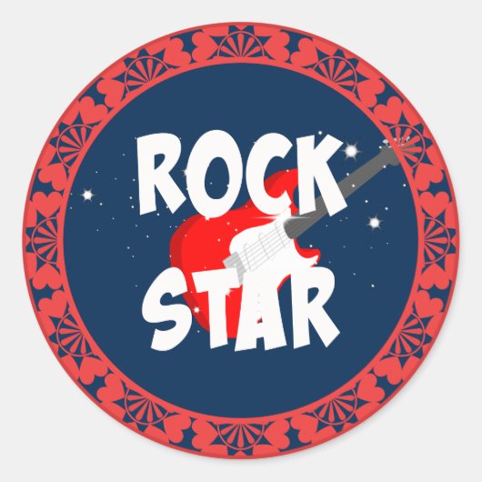 "ロック・スター" ラウンドシール (正面)