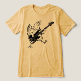 ロック・チキンベーシスト エレクトリックギタープレイヤー トライブレンドTシャツ