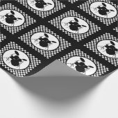 ロック&ドラマー転がロッカードラムキットミュージシャンギフト ラッピングペーパー (角)