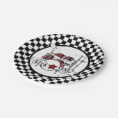 ロック&ド転がラマー市松模様にドラム用キット ペーパープレート (アングル)