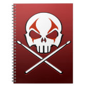 ロック&ノート転がノートメタルドラマーのジャーナルブック ノートブック (正面)