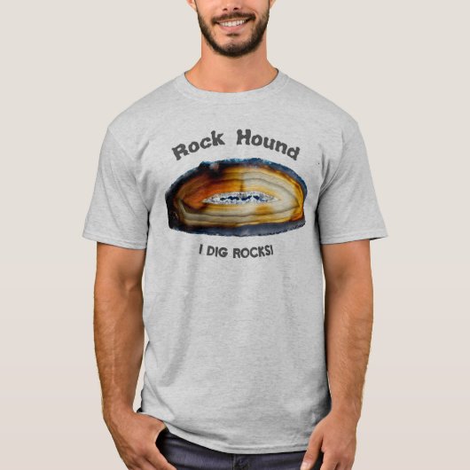 ロック・ハウンド - 岩が大好き! Tシャツ (正面)