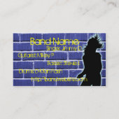 ロック・バンドの名刺の煉瓦 名刺 (裏面)