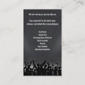 ロック&バ転がンドまたはミュージシャンファンサンキューカード 名刺 (裏面)